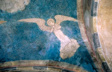 Engelfresko im Vestibül